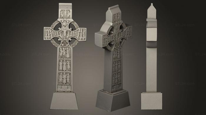 Кресты и распятия (Кельтский крест, KRS_0182) 3D модель для ЧПУ станка